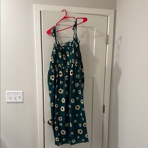 SHEIN Blue Casual Spaghetti Strap Sundress